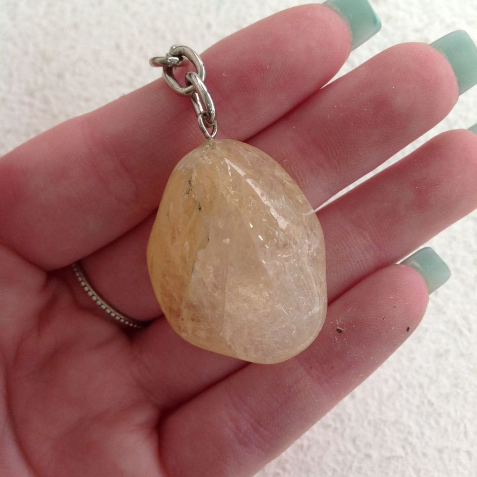 Tumbled Key Chain - Citrine Tumbled Key Chain - Citrine